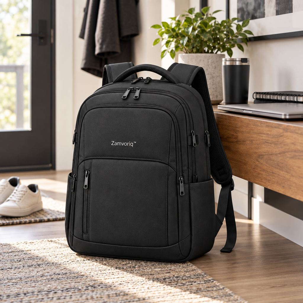 Zamvoriq™ Large Water-Resistant Commuter Laptop Backpack main image 02