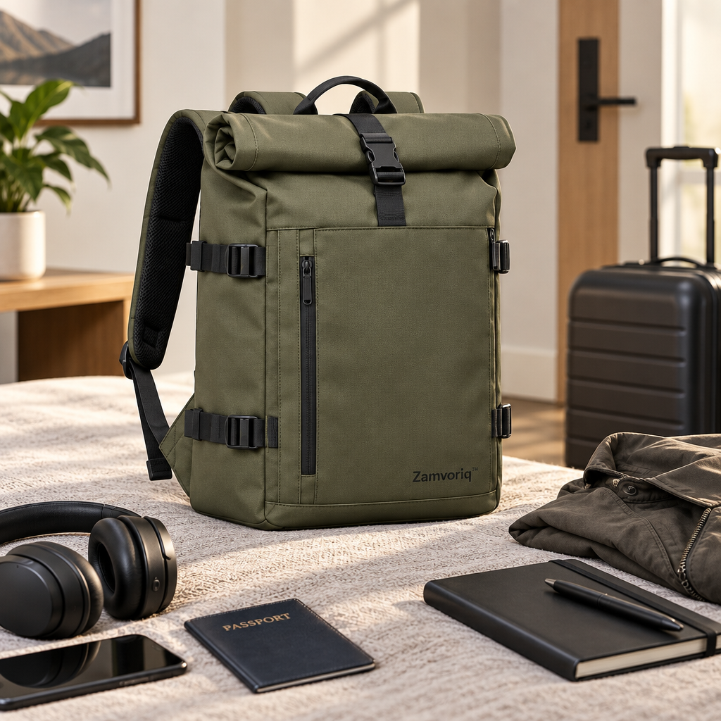 Zamvoriq™ Anti-Theft Rolltop Travel Backpack main image 02