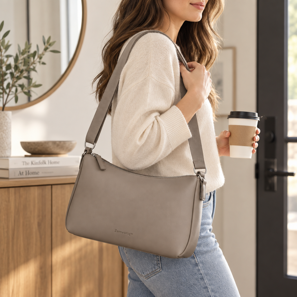 Zamvoriq™ Minimal Wide-Strap Crossbody Bag main image 02