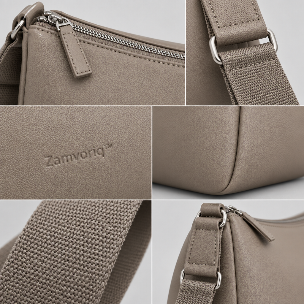 Zamvoriq™ Minimal Wide-Strap Crossbody Bag main image 03