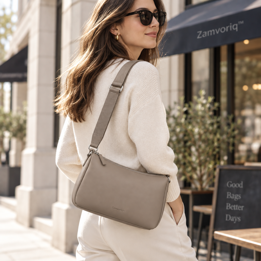 Zamvoriq™ Minimal Wide-Strap Crossbody Bag main image 05