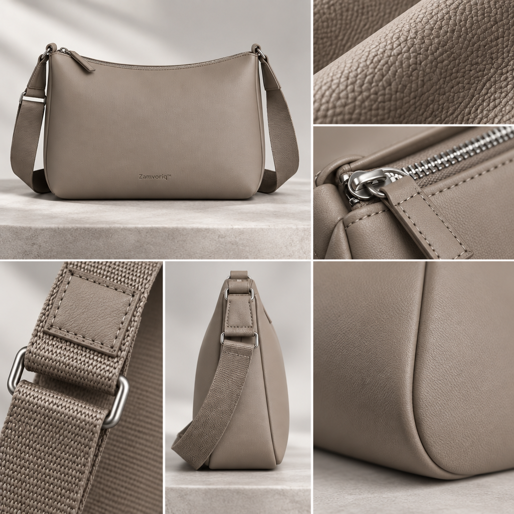 Zamvoriq™ Minimal Wide-Strap Crossbody Bag main image 06