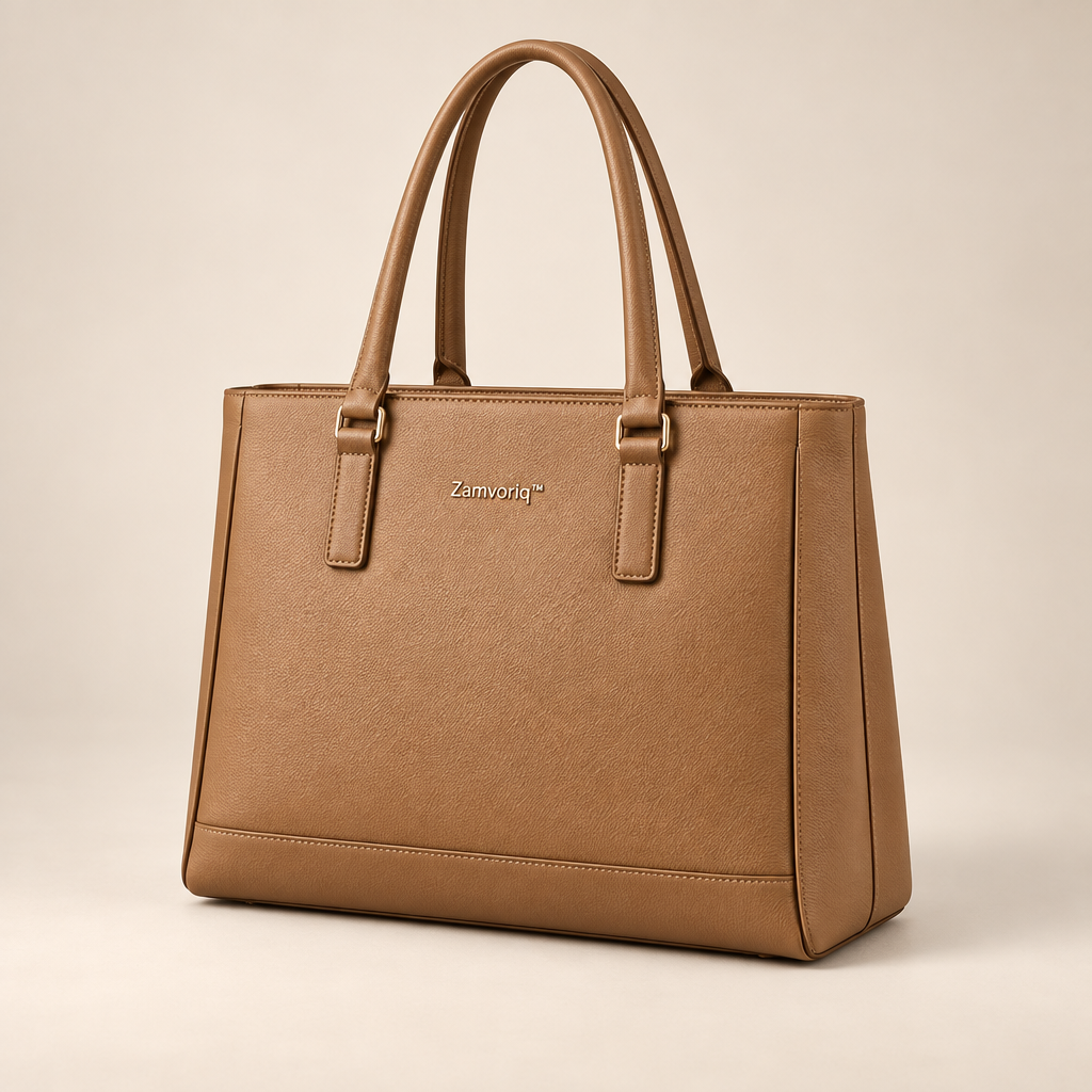 Zamvoriq™ Structured Office Laptop Tote hero