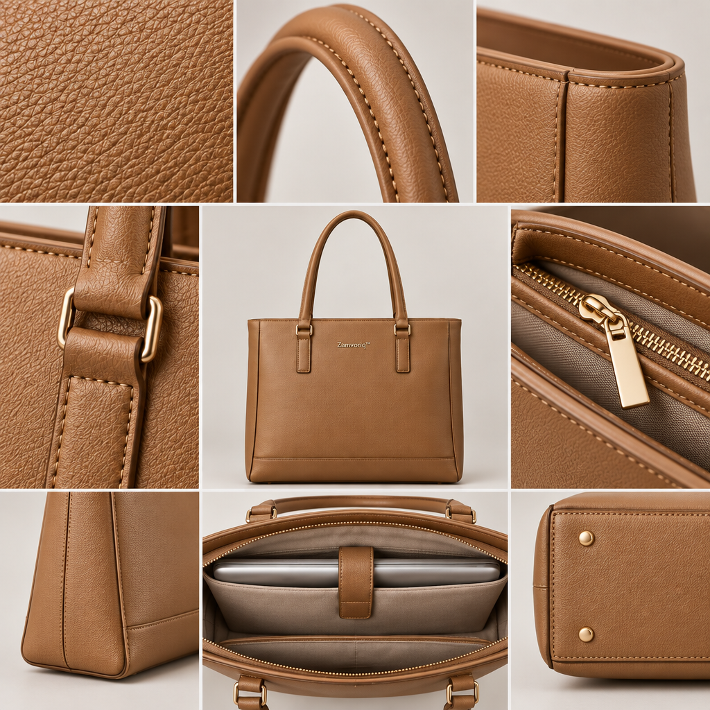 Zamvoriq™ Structured Office Laptop Tote main image 06