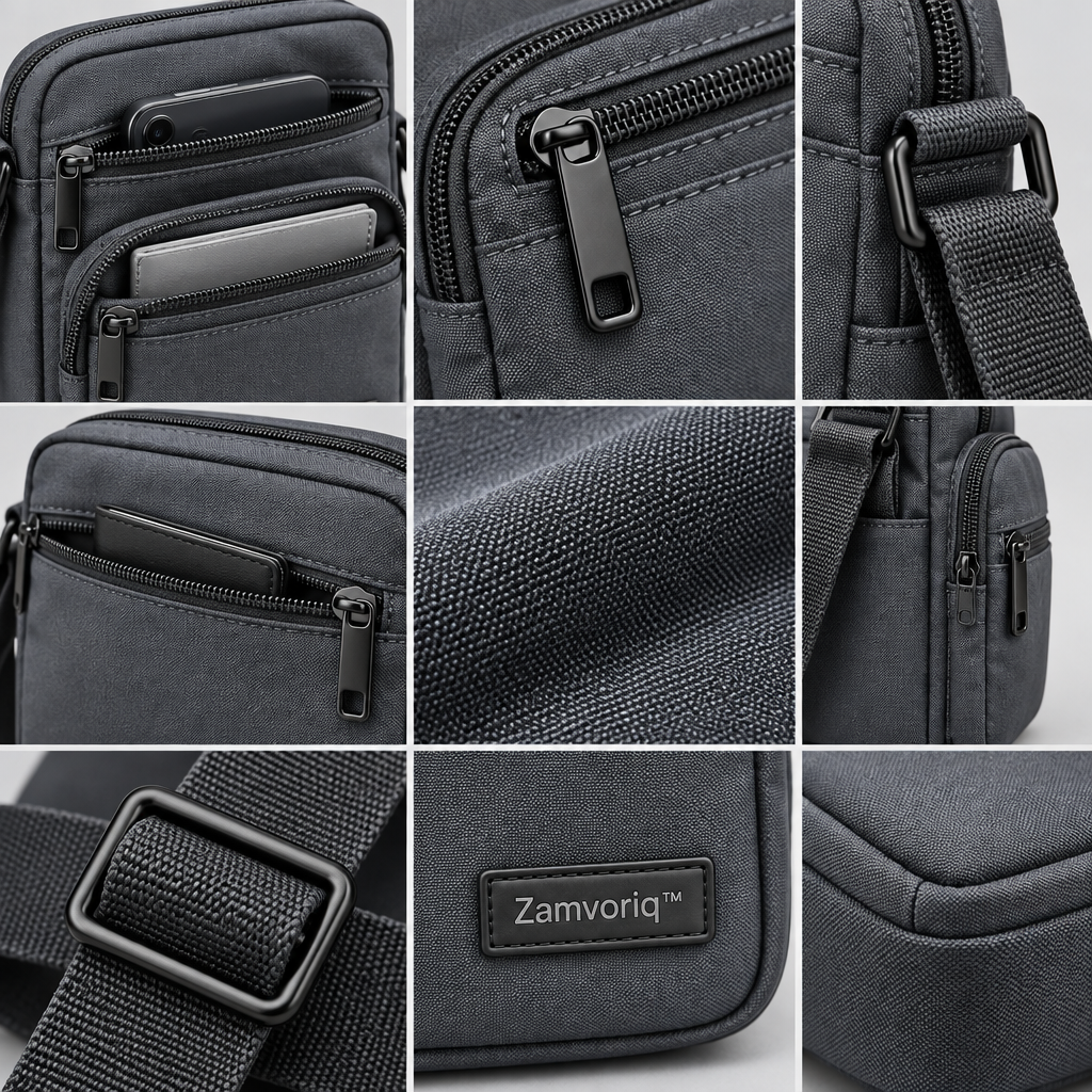 Zamvoriq™ Lightweight Multi-Compartment Pocket Bag main image 03