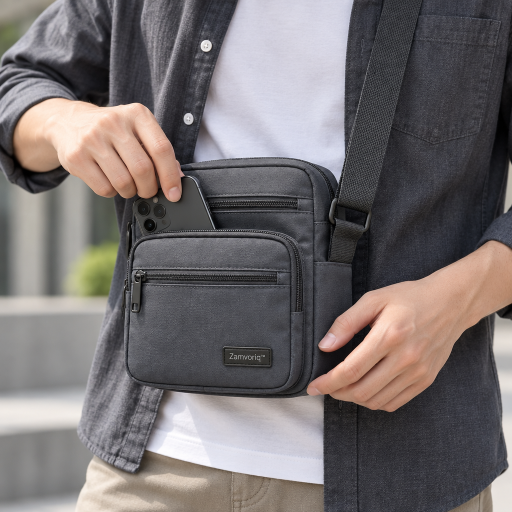 Zamvoriq™ Lightweight Multi-Compartment Pocket Bag main image 04